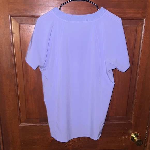 Athleta Periwinkle Zephyr Short Sleeve V-Neck Tee - Picture 7 of 7